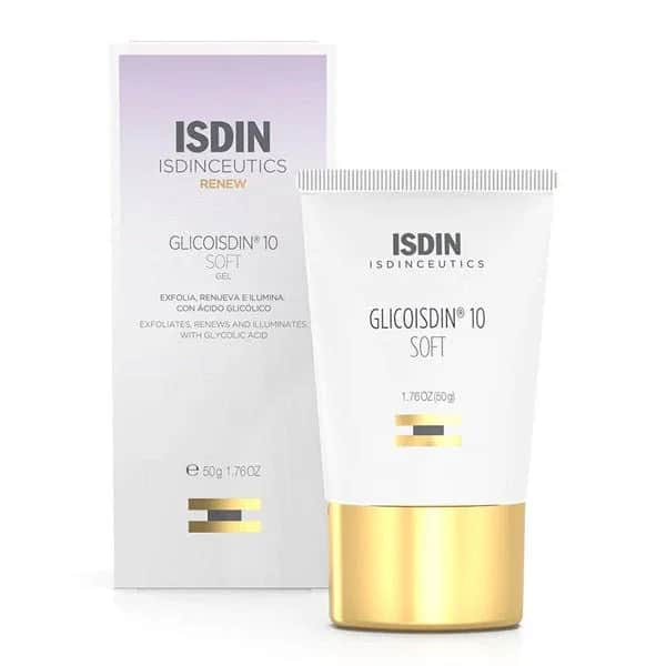 Glycolic Acid Exfoliating Gel 10% - Softening, Moisturizing, and Renewing for Oily and Combination Skin with Acne by Isdin 50g
