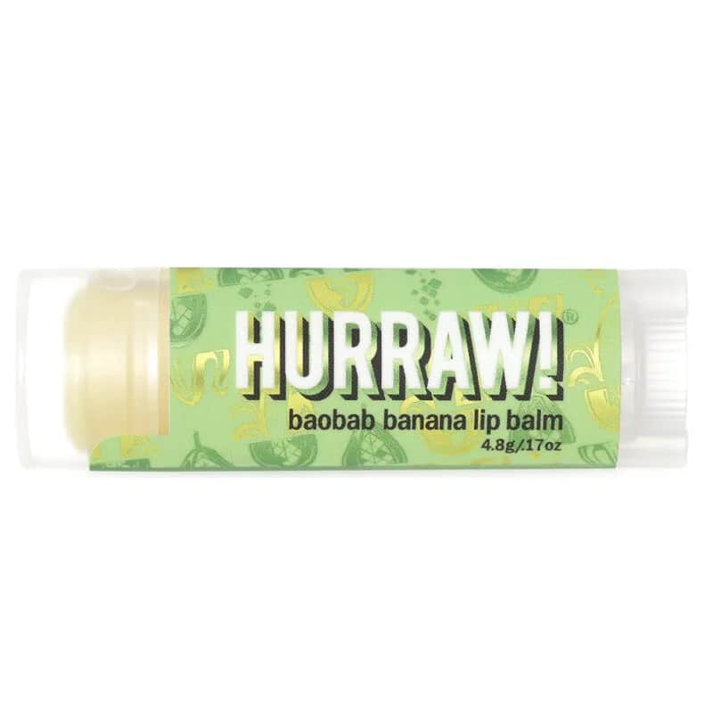 Hurraw Baobab Banana Lip Balm - Banana 4.8 gr