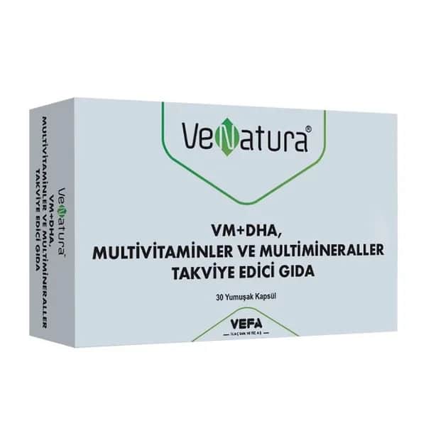 Venatura Vm+dha Multivitamins And Multiminerals Supplementary Food 30 soft Capsules