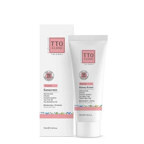 Tto Clinic Tinted Sunscreen Cream 50 spf 70 ml
