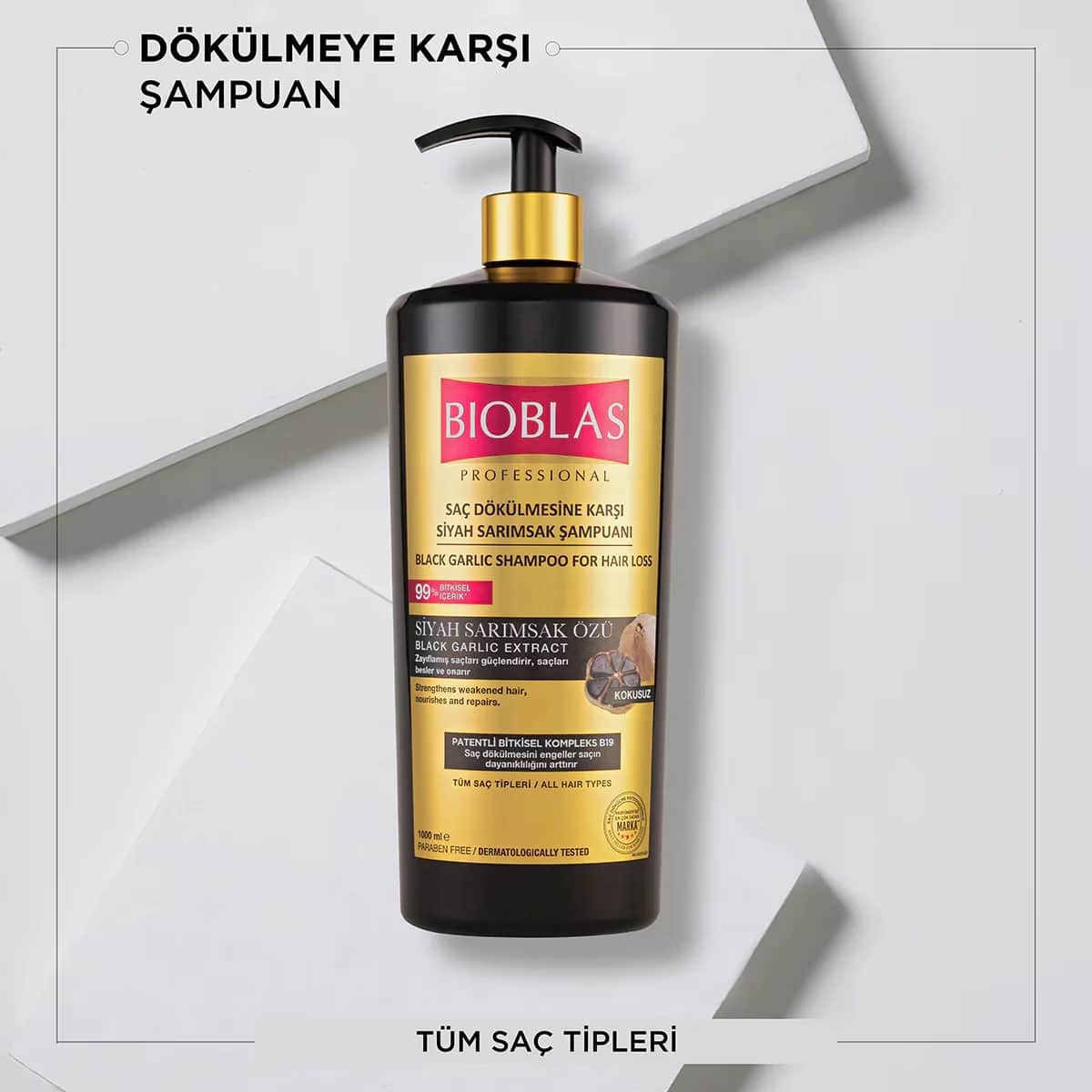 Bioblas Anti Hair Loss Black Garlic Shampoo 1000 ml