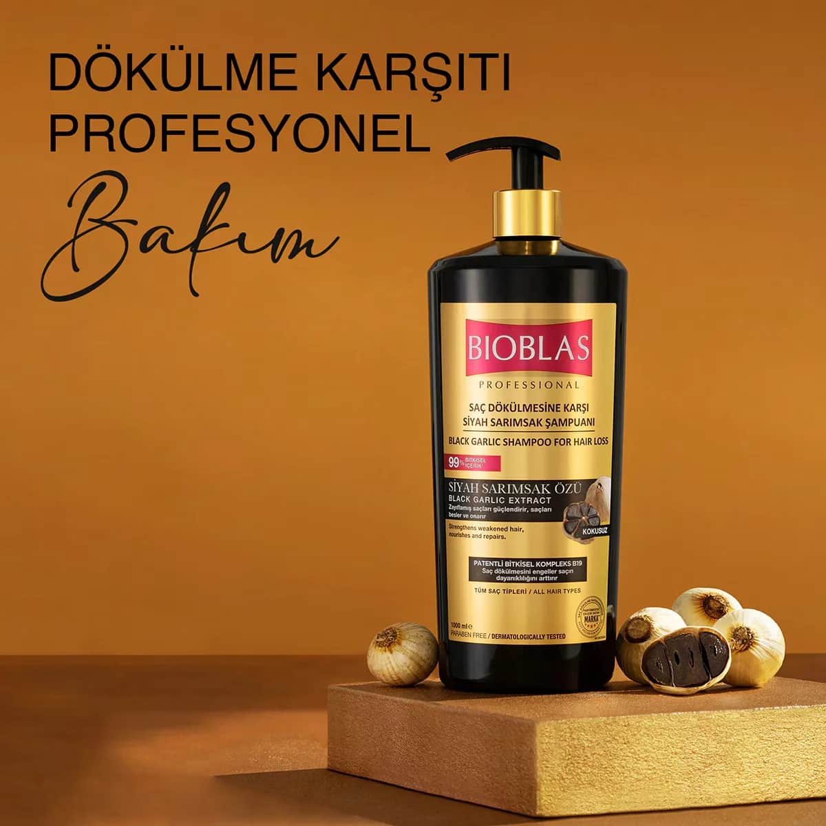 Bioblas Anti Hair Loss Black Garlic Shampoo 1000 ml