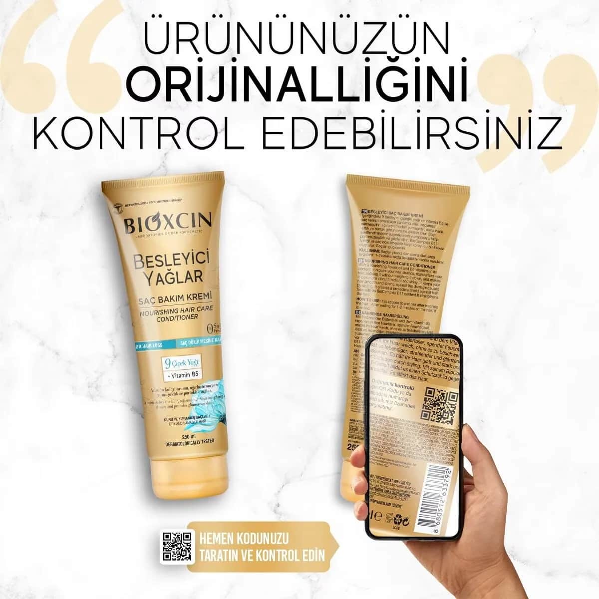 Bioxcin Nourishing Oils Hair Care Cream (dry And Damaged Hair) 250 ml