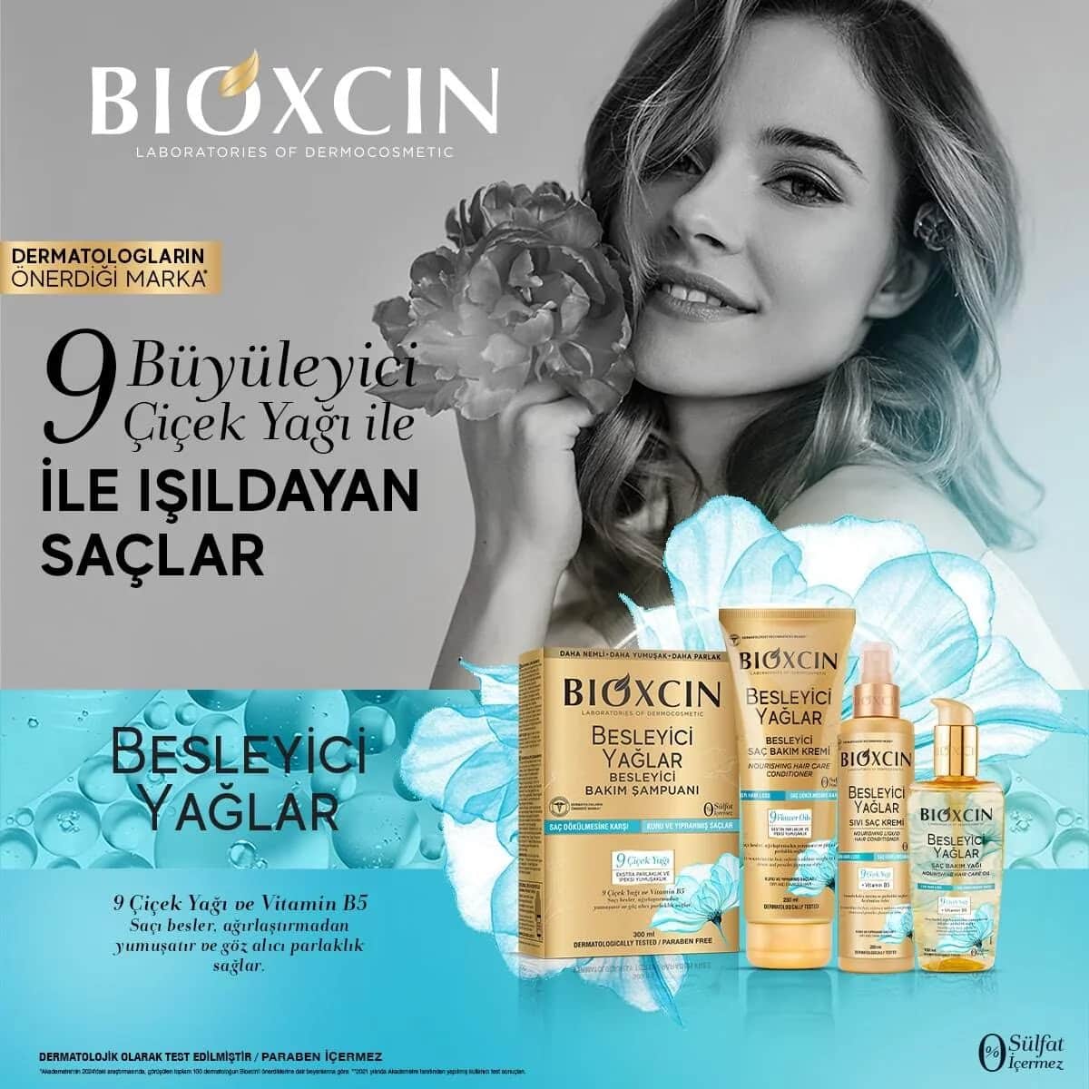 Bioxcin Nourishing Oils Hair Care Cream (dry And Damaged Hair) 250 ml