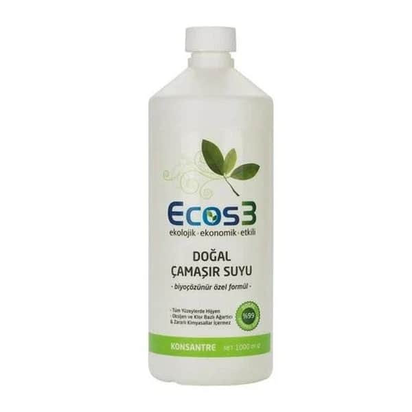 Ecos3 Natural Eco-Friendly Bleach 1LT - Safe &amp; Effective