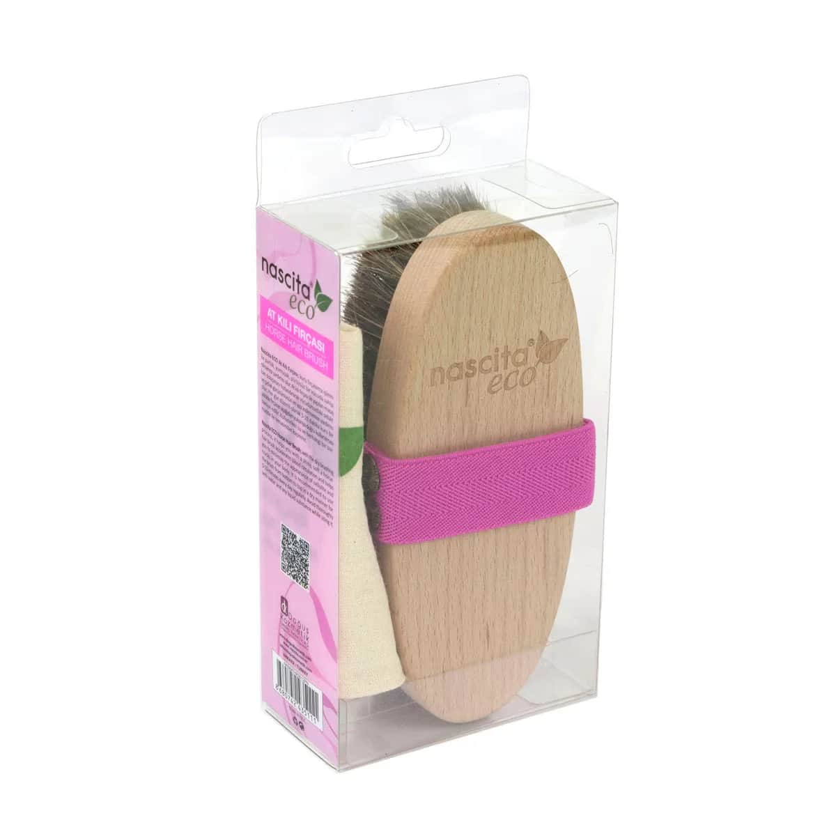 Nascita Horse Hair Brush Pink