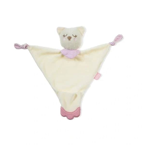 Babyjem Teddy Bear Sleep Buddy &amp; Teether - Pink, 0-18m