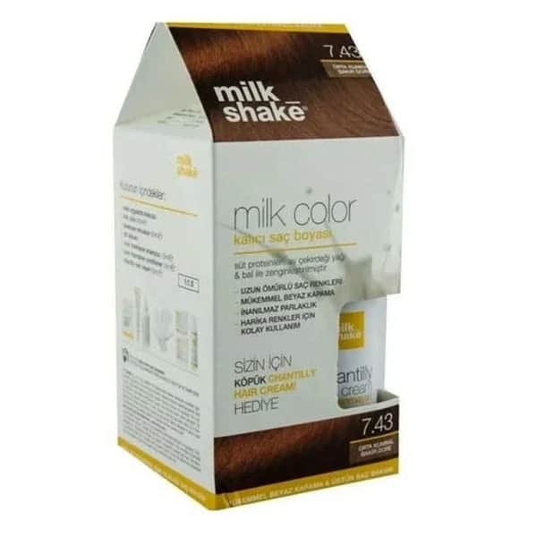 Milk Shake Milk Color Permanent Hair Dye 7.43 - Foam Gift