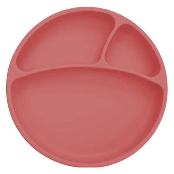 Oioi Silicone Portion Food Plate 6+months Velvet Rose