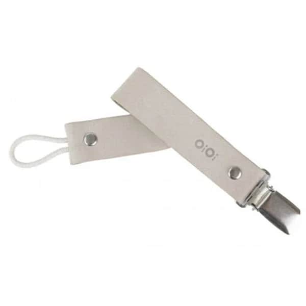 Oioi Clip Pacifier And Teether Strap 0 month+ Cloudy White