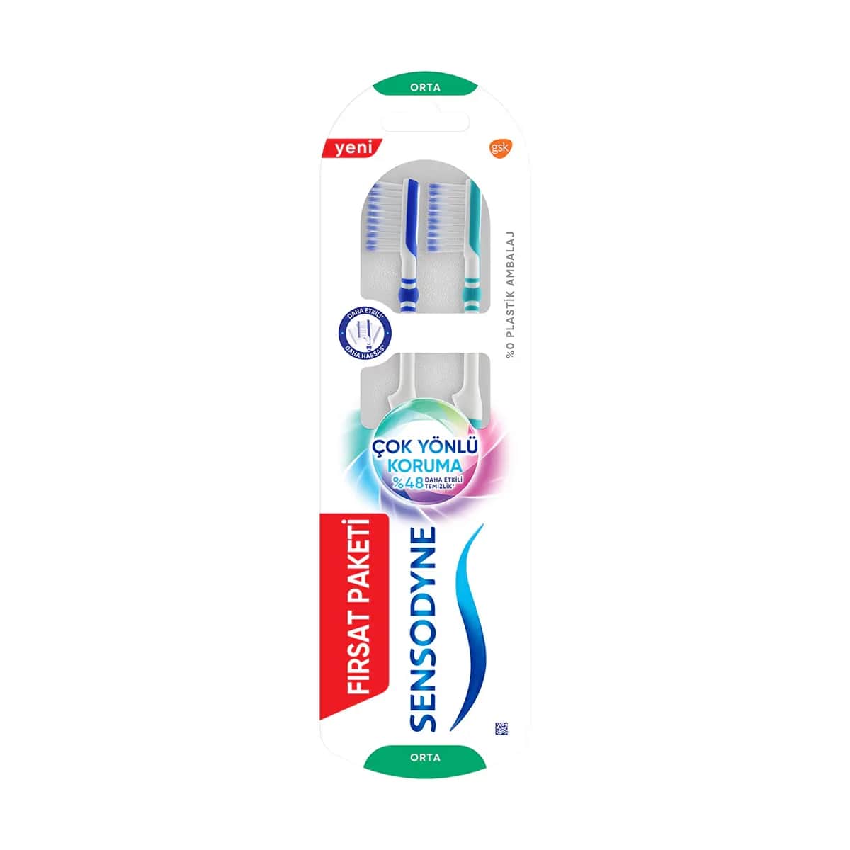 Sensodyne Versatile Protection Toothbrush 1+1 medium