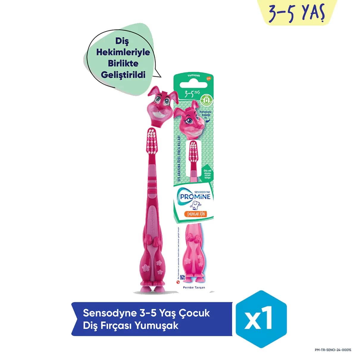 Sensodyne Promine Children's Soft Toothbrush - Pink Rabbit