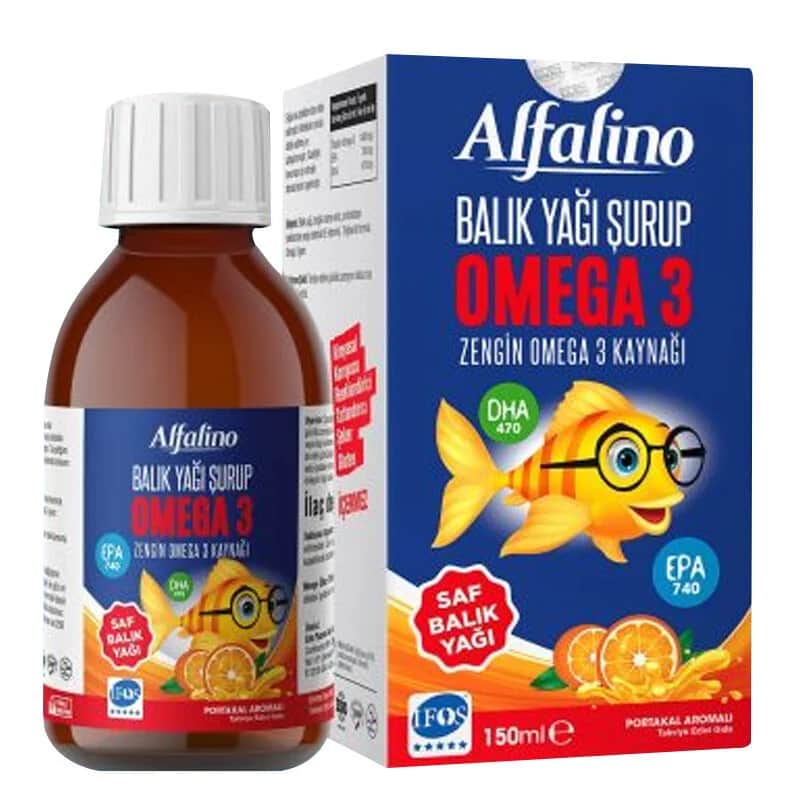 Alfalino Omega 3 fish Oil Syrup 150 ml