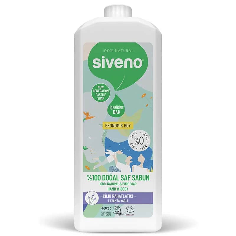 Siveno Lavender Oil Natural Liquid Soap 1 l