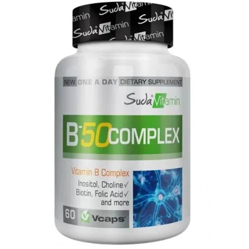 Suda Vitamin B-50 complex 60 herbal Capsules