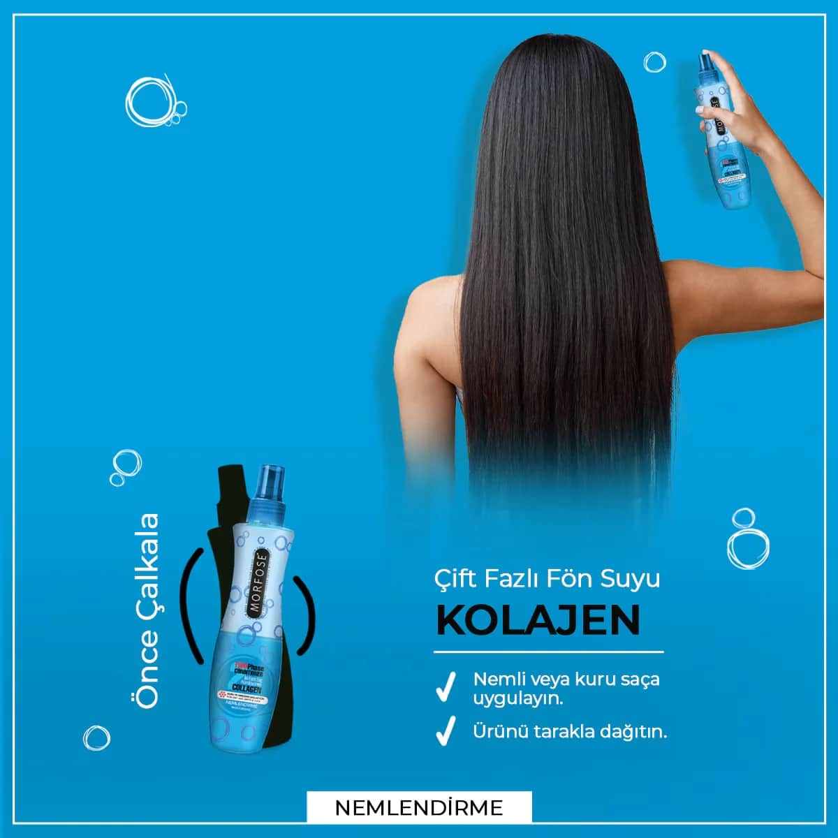 Morfose Blow Dry Water Collagen Dual Phase 240 ml