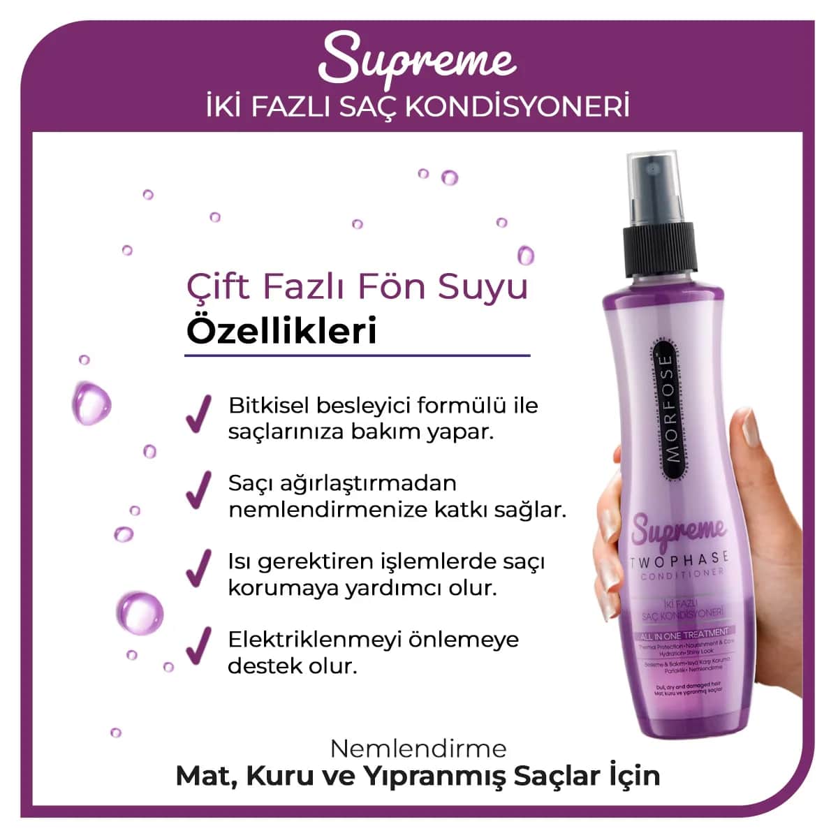 Morfose Blow Dry Water Supreme 240 ml
