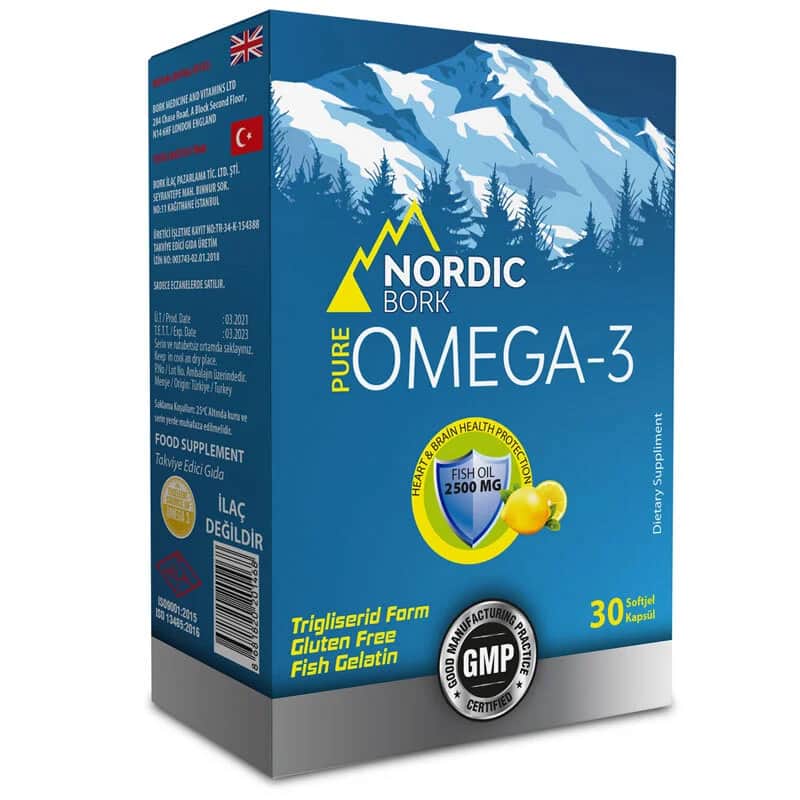 Nordic Bork Food Supplement Containing Omega-3 30 capsules