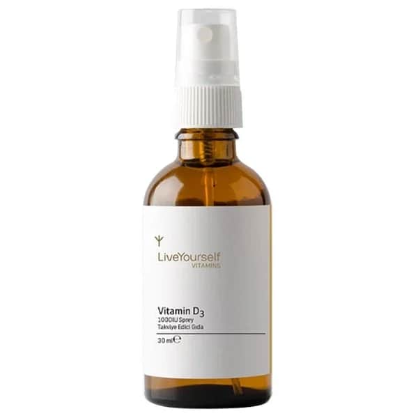 Liveyourself Vitamin D3 1000 iu Food Supplement Spray 30 ml