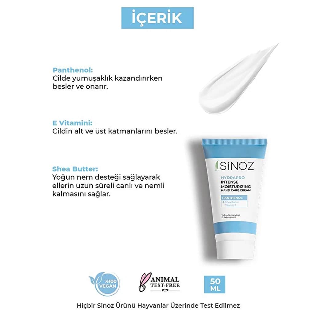 Sinoz Intensive Moisturizing Hand Cream 50 ml
