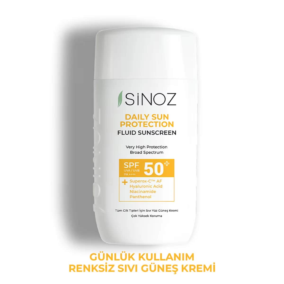 Sinoz Spf50 daily Use Liquid Sun Cream 50 ml