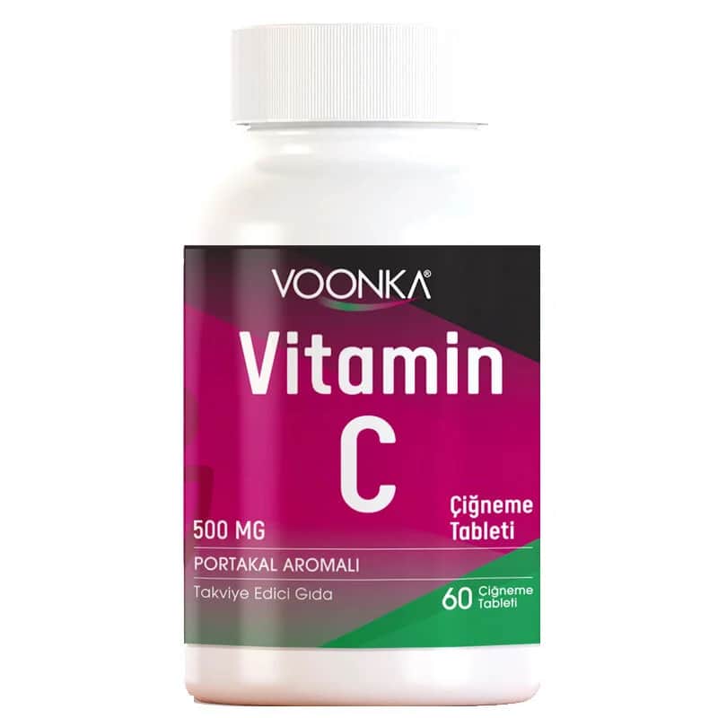 Voonka Vitamin C Orange Flavored 62 chewable Tablets