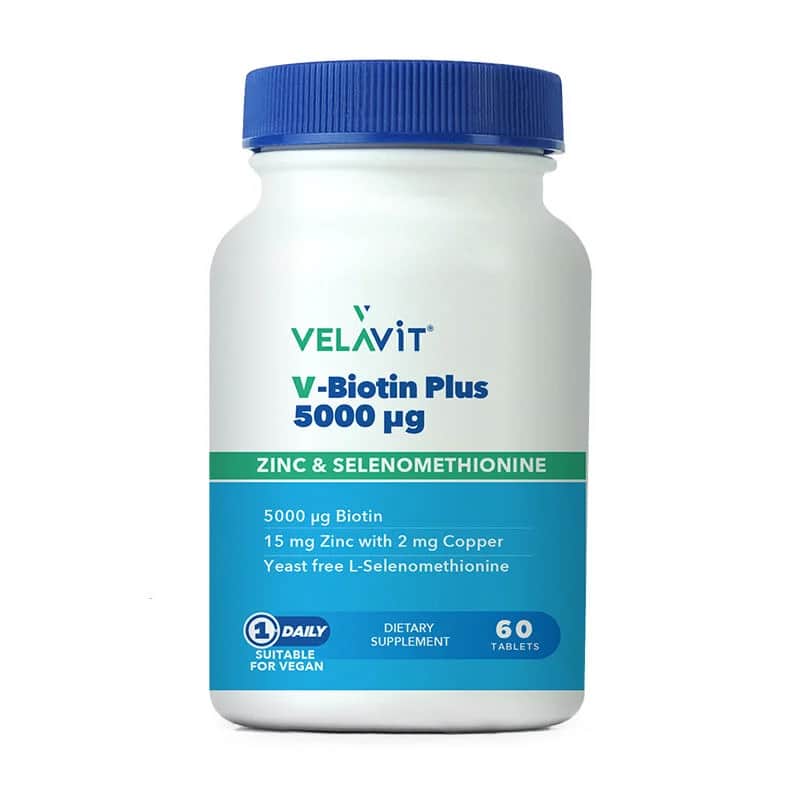 Velavit V-biotin Plus 5000 mcg 60 tablets