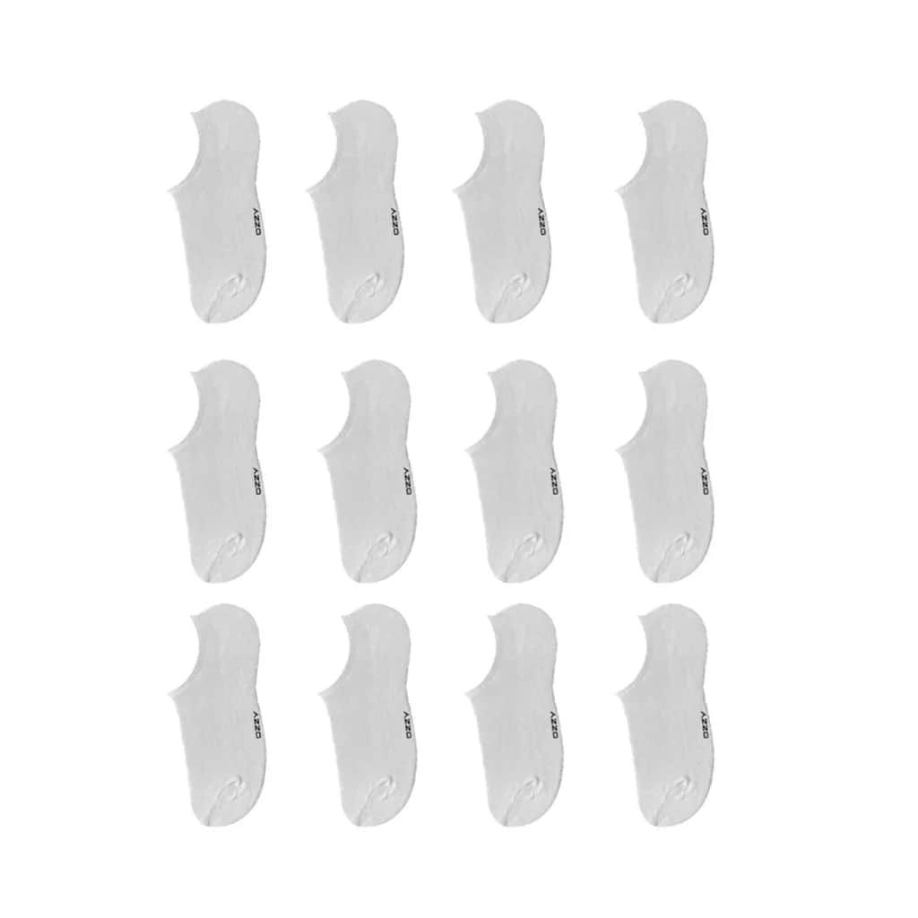Ozzy Socks Women's 12-pack Seamless Bamboo Sneakers Socks White 36/40
