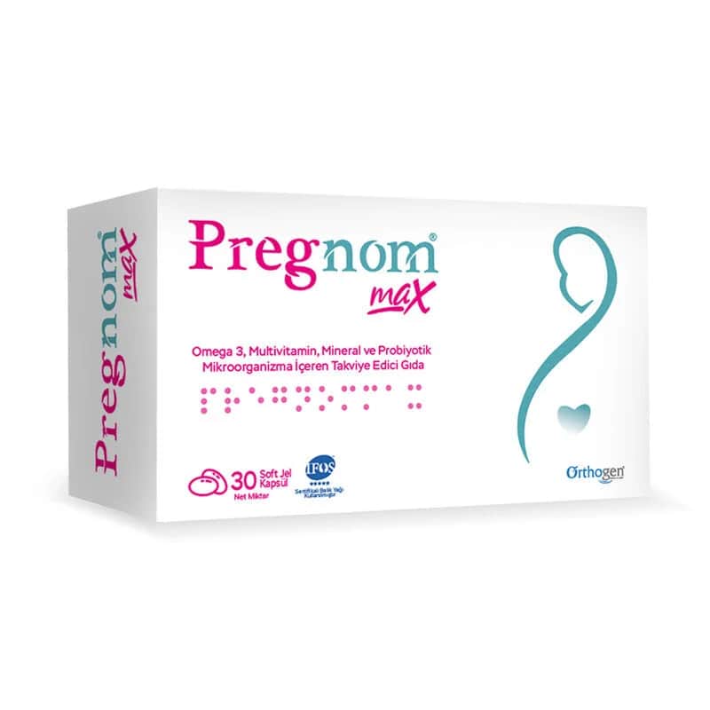 Orthogen Pregnom Max Food Supplement 30 softgels