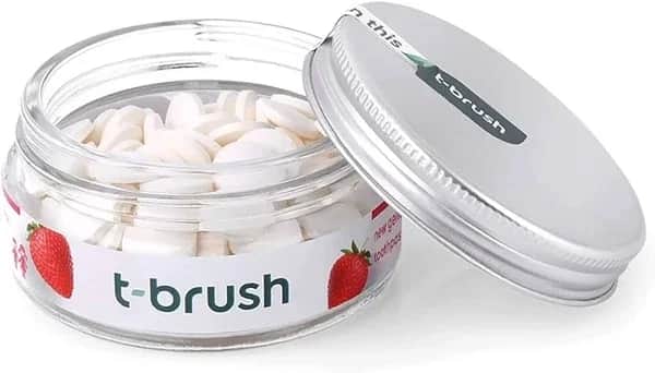T-brush Strawberry Flavored Fluoride-free Toothpaste For Children 90 tablets