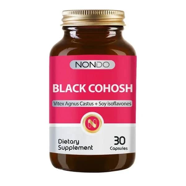 Nondo Vitamins Black Cohosh 30 Capsules for Menopause Support
