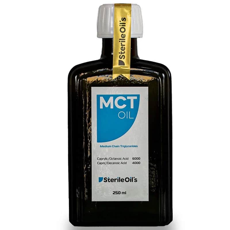Sterile Oils MCT Coconut Oil Fraction 250ml - Pure &amp; Versatile