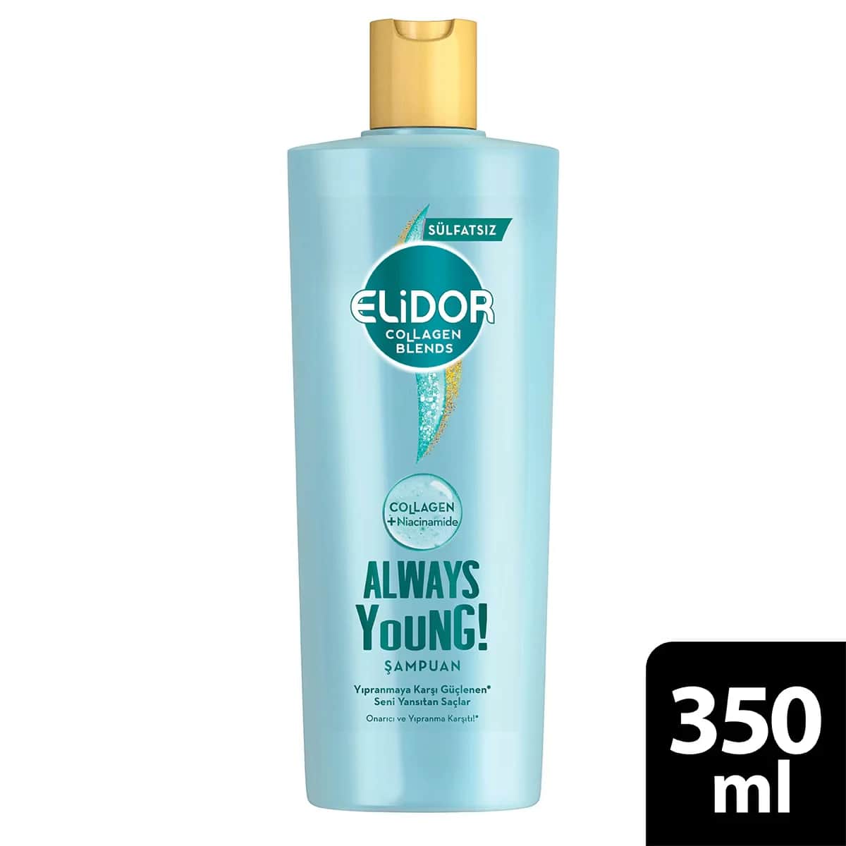 Elidor Collagen Blends Sulfate-Free Shampoo 350ml - Anti-Frizz