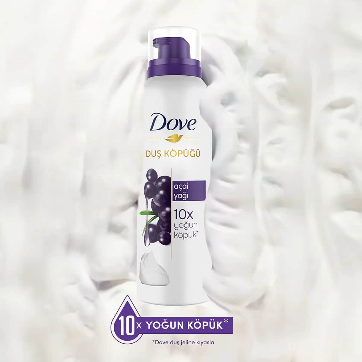 Dove Acai Oil Shower Foam 200 ml