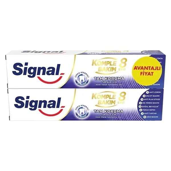Signal Complete Care Toothpaste 2x50ml - 8 Effects for Family