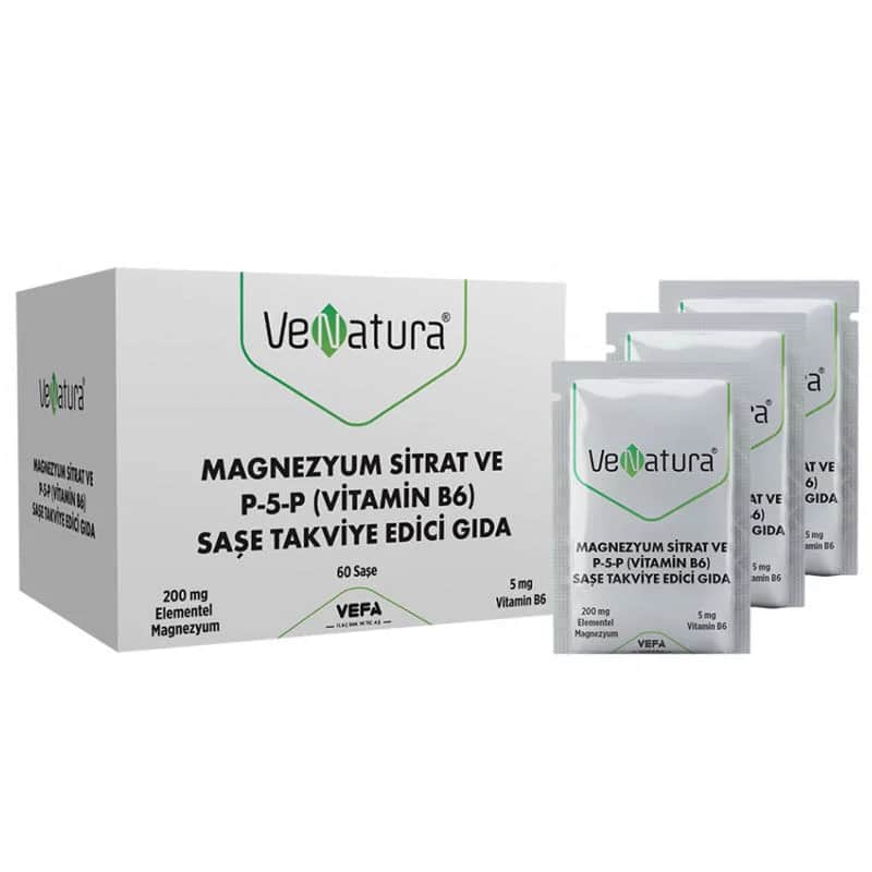 Venatura Magnesium Citrate P-5-p Vitamin B6 60 sachets