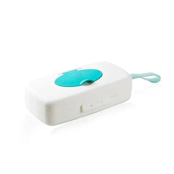 Babyjem Turquoise Wet Wipes Box for Easy Storage &amp; Travel