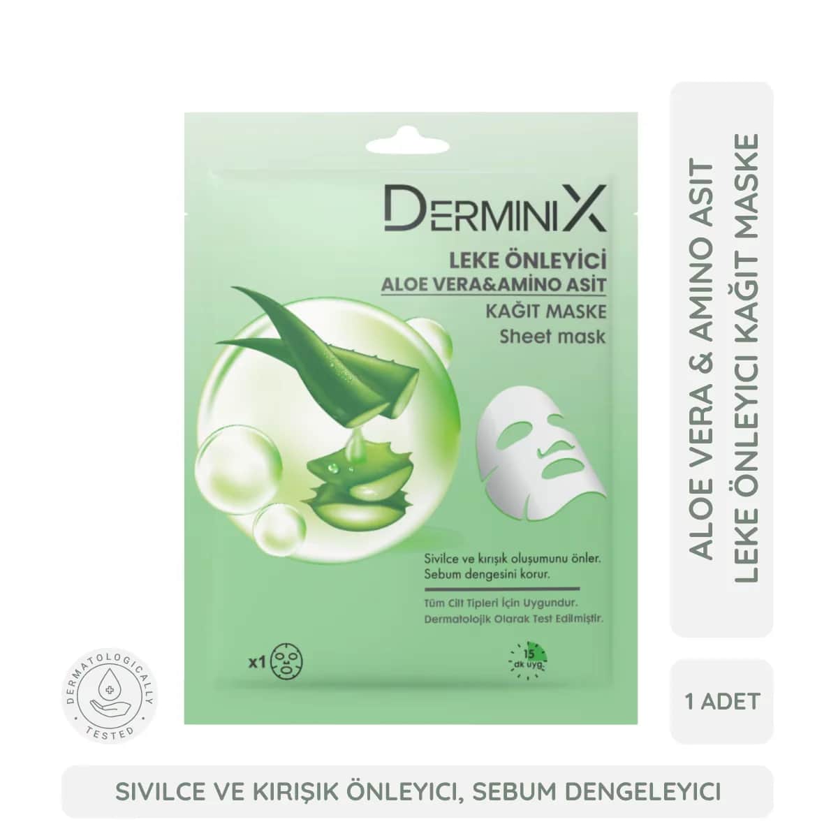 Derminix Aloe Vera Anti-Spot Mask with Amino Acids - 1 Piece