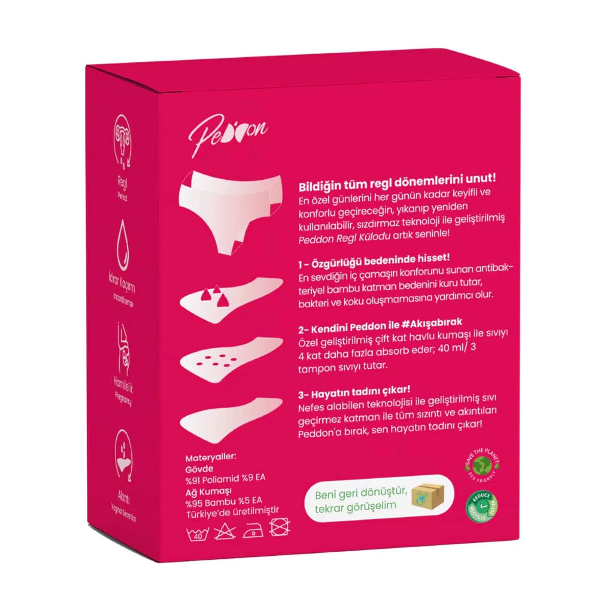 Peddon Jenny Maxi Menstrual Panties M 1 pcs