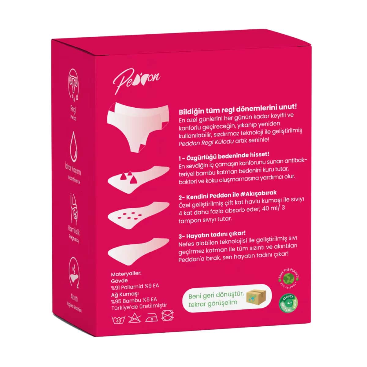 Almy Peddon Jenny Maxi Menstrual Panties - Eco-Friendly &amp; Absorbent