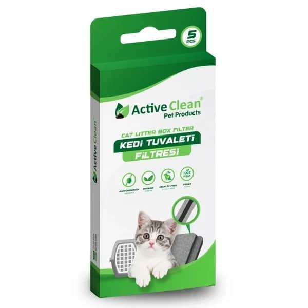 Active Clean Cat Toilet Filter 5 pcs