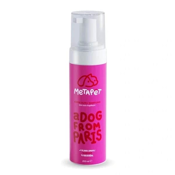 Metapet Odor Eliminating Dry Foam Dog Shampoo 200 ml (natural And Organic, Suitable For Puppies)