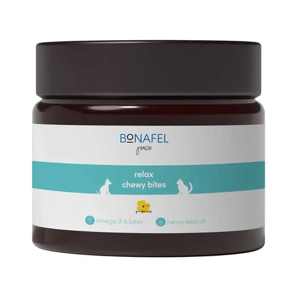 Bonafel Calming Tablets for Dogs &amp; Cats - 50 Count Omega 3-6