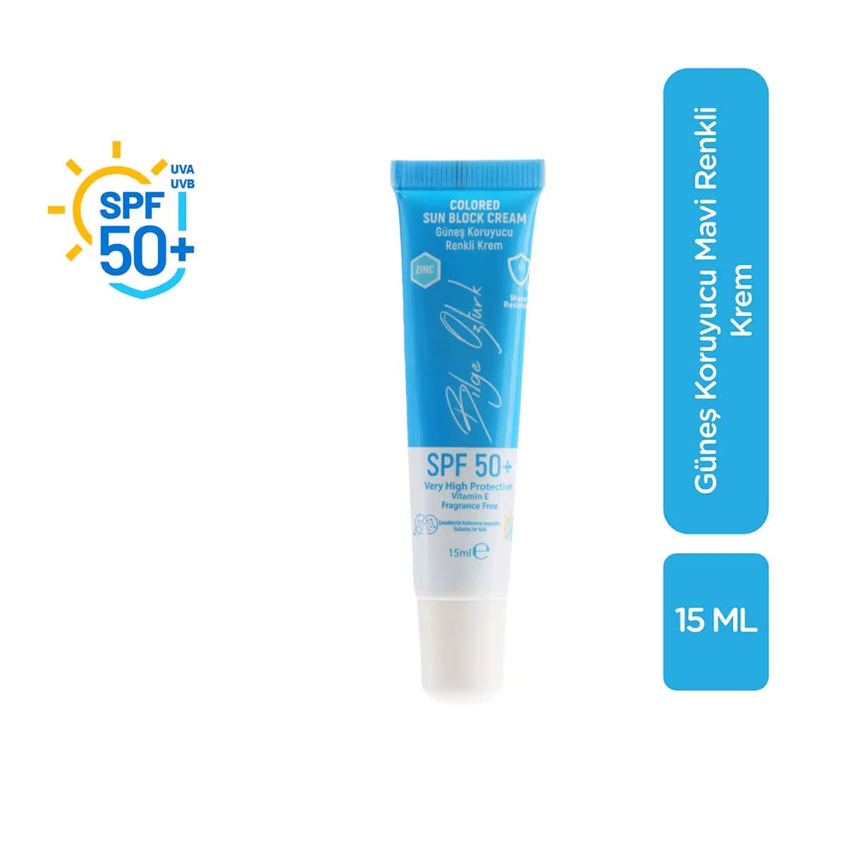 Bilge Öztürk Tinted Sunscreen Cream Blue Spf50 15 ml