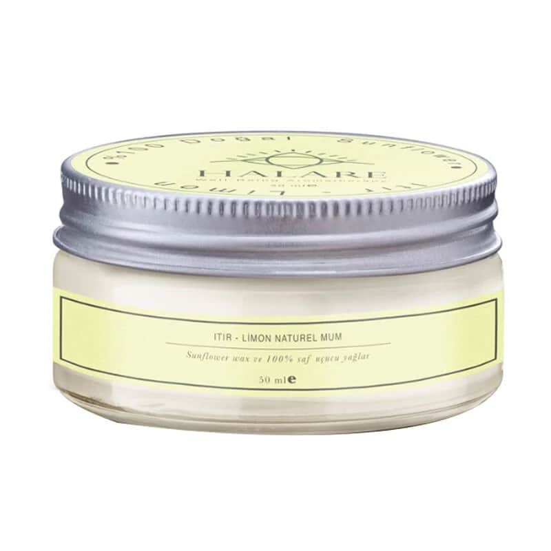 Halare Aromatherapy Thyme &amp; Lemon Candle - 50ml Scented Bliss