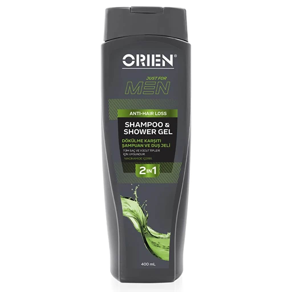 Orien Men 2 in 1 anti Hair Loss Shampoo &amp; Shower Gel 400 ml