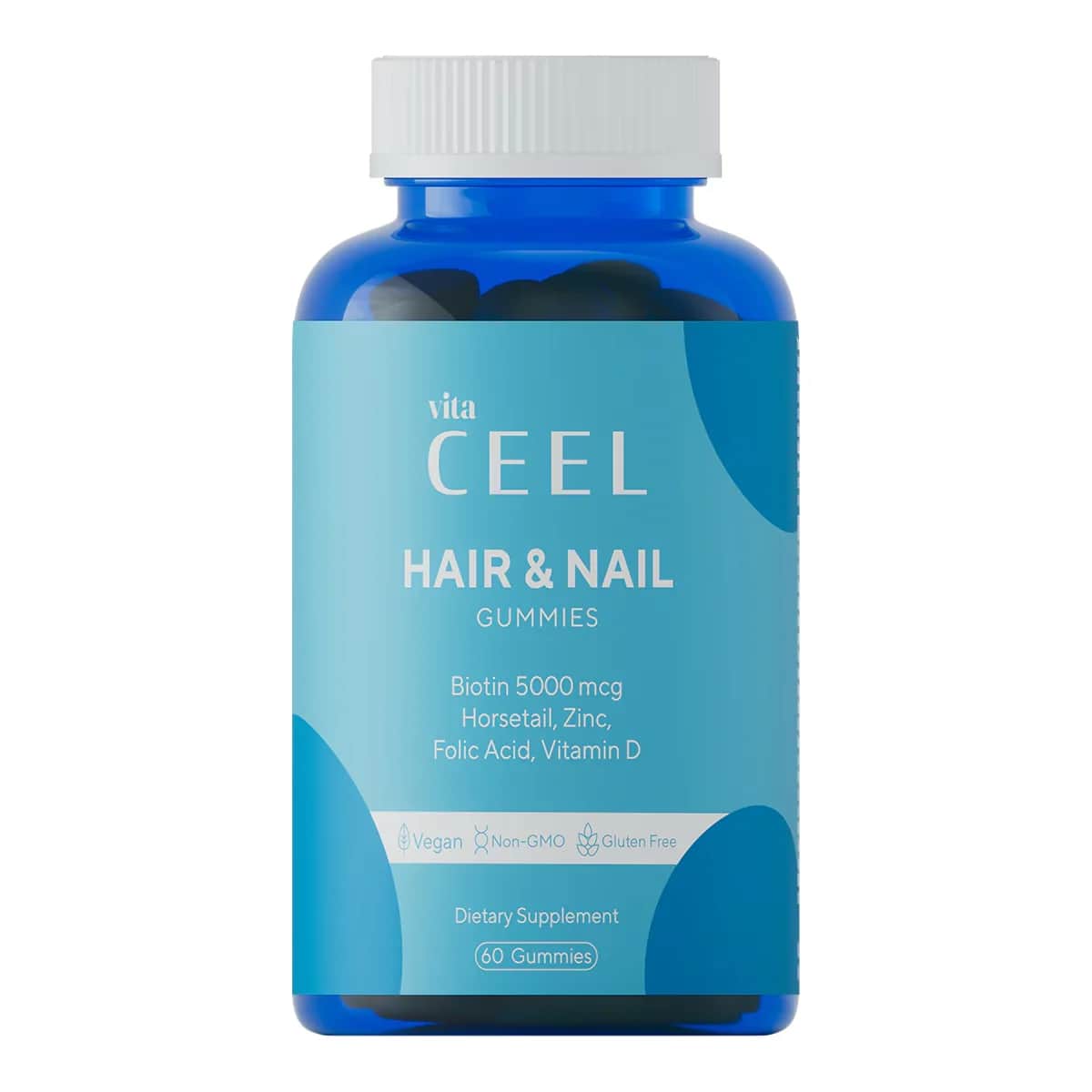 Vita Ceel Hair And Nail Care Vitamin Chewable Vegan Gummy 60 pcs