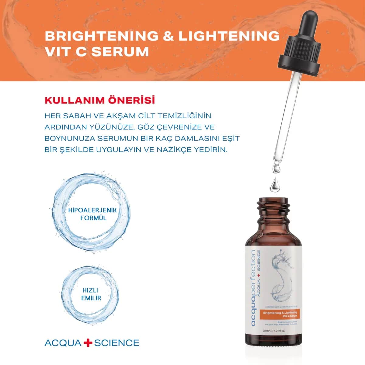 Acqua Perfection Brightening And Tone-equalizing Vitamin C Serum 30 ml