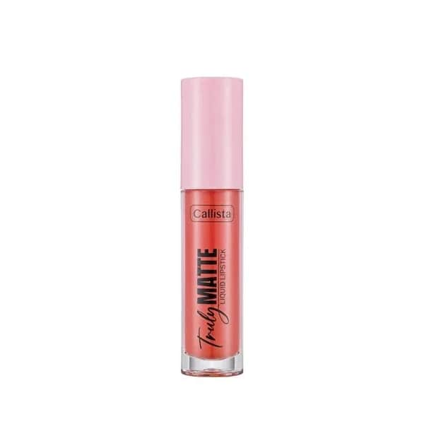 Callista Truly Matte Liquid Lipstick Matte Liquid Lipstick 405 Peachy Queen Pink 1 pcs