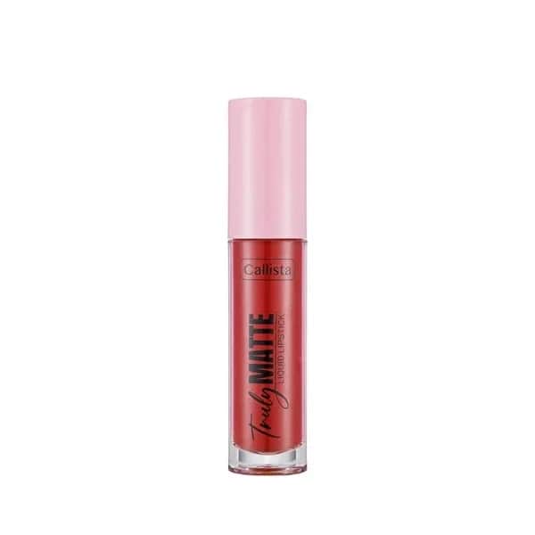 Callista Truly Matte Liquid Lipstick Matte Liquid Ru 407 Cherry Pop Red 1 pcs
